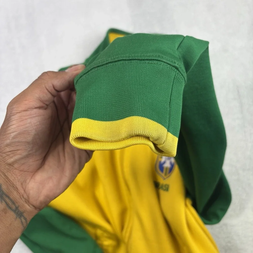 Nike Brasil Soccer Futbol Full Zip Long Sleeve Track Jacket Men's M